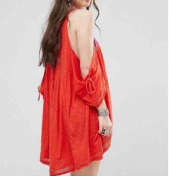 Free People Fast times cold shoulder blouse top - Picture 3 of 8